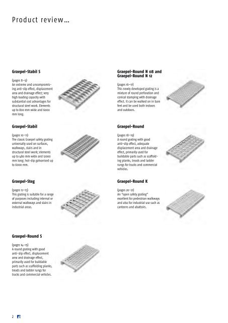 29416 Graepel TH engl. neu:Inhalt - Friedrich Graepel AG