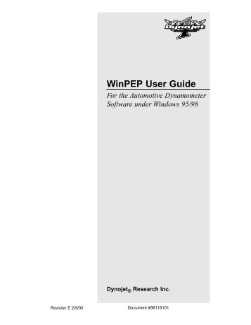 WinPEP User Guide - Dynojet Research