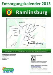Abfallkalender 2013 - Ramlinsburg