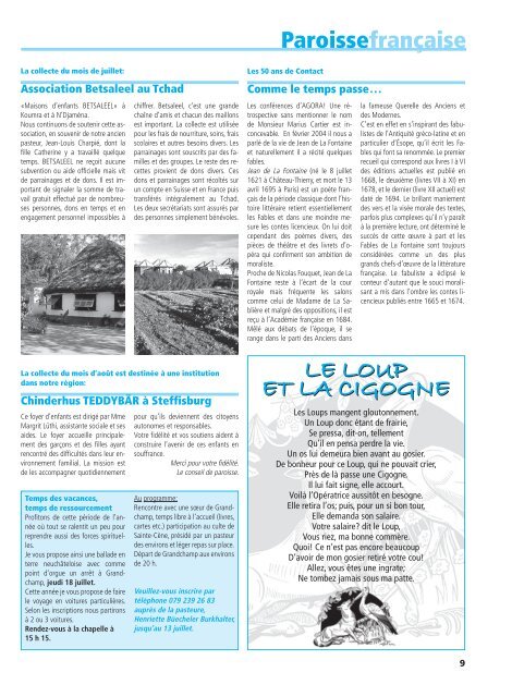 reformiertes gemeindeblatt juli / august 2013 - ref. Kirche Thun