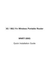 3G / 802.11n Wireless Portable Router WNRT-300G Quick ... - Planet