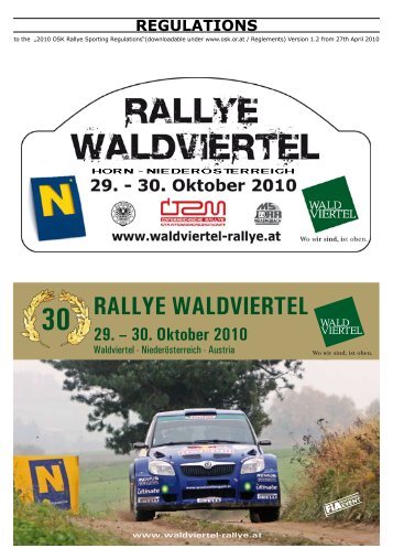 30. Oktober 2010 - Rallye Waldviertel