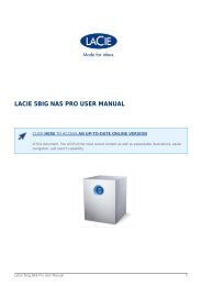 LaCie 5big NAS Pro User Manual - Domex