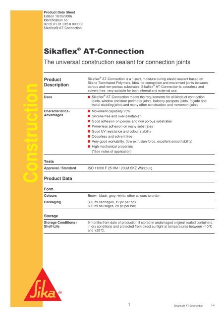 Sikaflex AT-Connection - EPMS Supplies