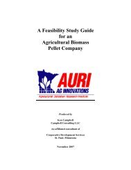 A Feasibility Study Guide for an Agricultural Biomass Pellet ... - AURI