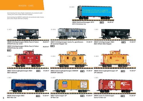 Spur-G Neuheiten G-Scale New Items 2013 - PIKO America