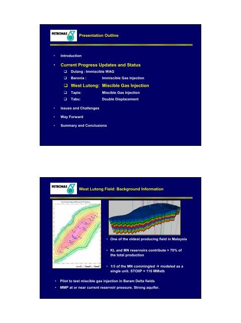 EOR TECHNOLOGIES AND APPLICATIONS IN MALAYSIA - CCOP