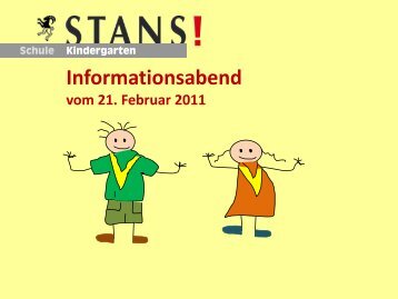 Informationsabend - schule online - stans!