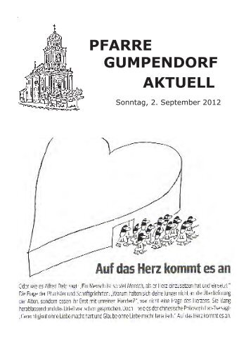 02. September 2012 - Die Homepage der Pfarre Gumpendorf St. Ägyd