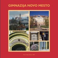 predmetnik sploÅ¡ne gimnazije - Gimnazija Novo mesto