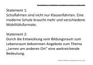 Statement 1: Schulfahrten sind nicht nur Klassenfahrten ... - Reisenetz