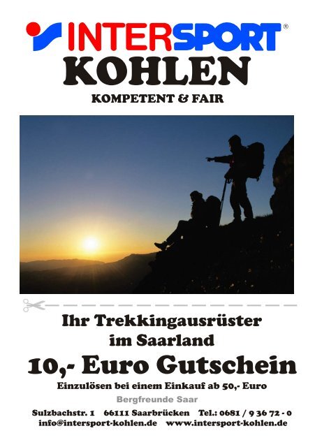 Euro Gutschein - Bergfreunde-Saar