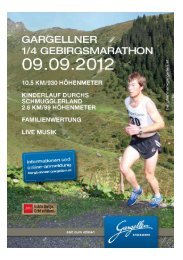 Gargellner ¼ Gebirgsmarathon, 11 - Bergbahnen Gargellen