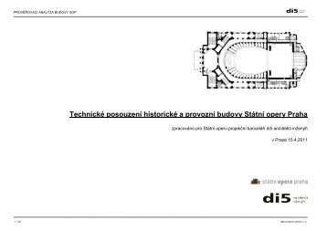 TechnickÃ© posouzenÃ­ historickÃ© a provoznÃ­ budovy StÃ¡tnÃ­ opery Praha