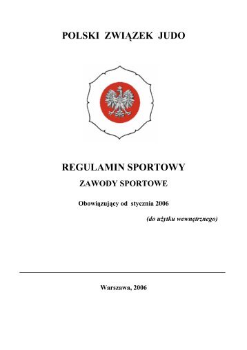 Regulamin Sportowy PZJudo (pdf â 0,79 MB)