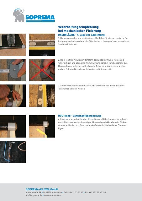 Verlegeanleitung - SOPREMA-KLEWA GmbH