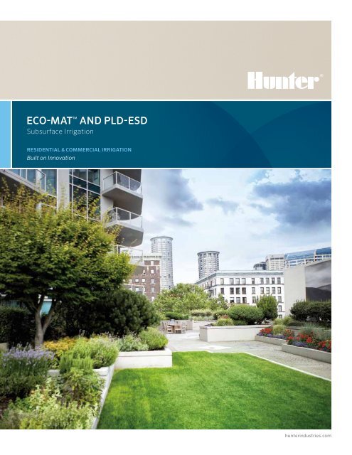 Eco-Mat and PLD-ESD Brochure - Hunter Industries