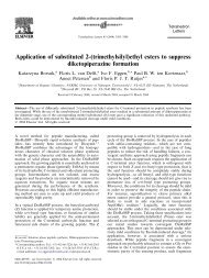 Application of substituted 2-(trimethylsilyl)ethyl esters to suppress ...