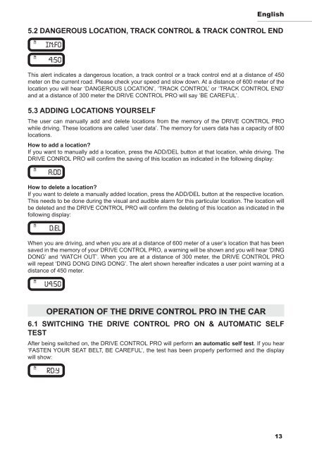 Drive Control Pro manual GB - Quintezz