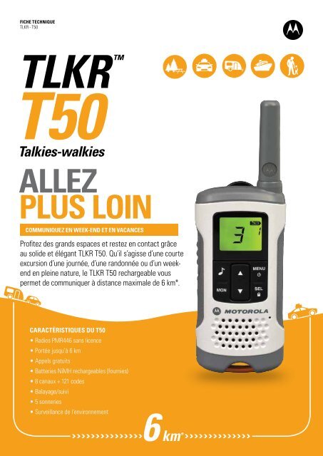 TLKR T50 SpecSheet - Motorola Solutions