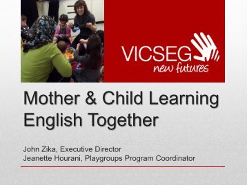 Mother & Child Learning English Together