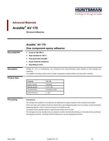 Araldite AV 170 - Dawex Chemical