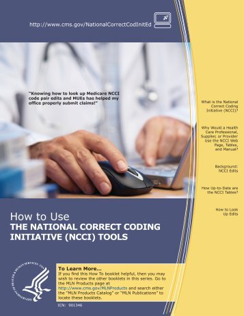 How to Use The National Correct Coding Initiative (NCCI) Tools