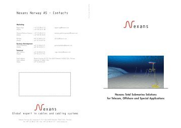 Nexans Norway AS - Contacts