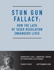 Stun Gun Fallacy - ACLU of Northern California