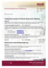 Nyhedsbrevet fra Klinisk Biokemisk Afdeling - Sundhed.dk
