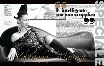 Donna Impresa Magazine SPECIALE DONNE: E' intelligente, ma non si applica Valeriana Mariani