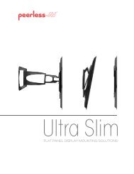 Universal Ultra Slim Flat Panel Mount Solutions - Peerless-AV