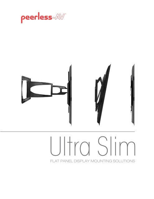 Universal Ultra Slim Flat Panel Mount Solutions - Peerless-AV