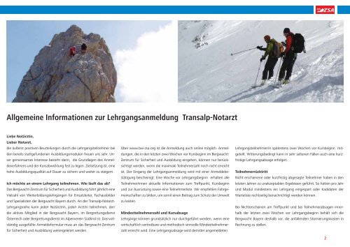 Bergwacht-Notarzt - Österreichischer Bergrettungsdienst