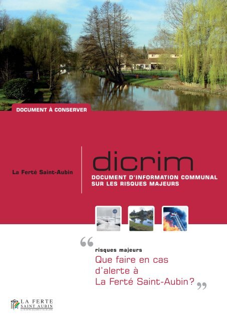 dicrim - La FertÃ© Saint-Aubin