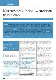 Mapping of lymphatic filariasis in rwanda - from the Journal of ...