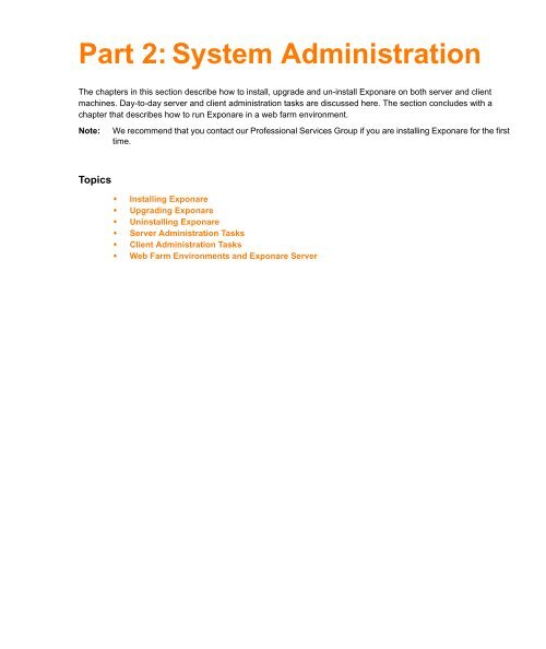 Exponare 5.1 Administration User Guide - Pitney Bowes Software