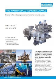 The Water-Cooled Industrial Range - Bauer Kompressoren GmbH