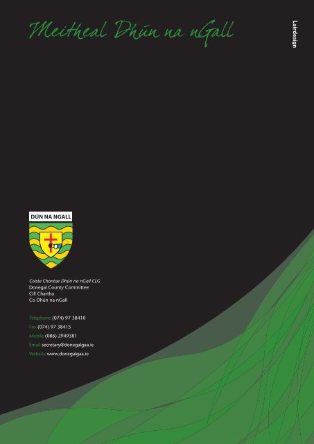 Donegal County Board Strategic Plan, 2009-2014 (pdf) - Croke Park