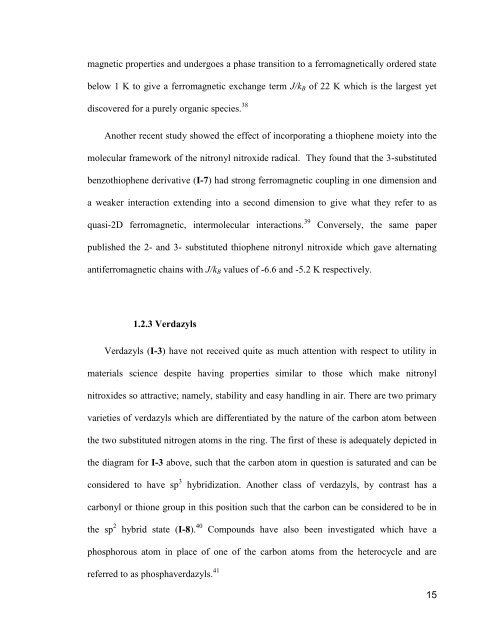 1,2,3-Dithiazolyl and 1,2,35-Dithiadiazolyl Radicals as Spin-Bearing ...