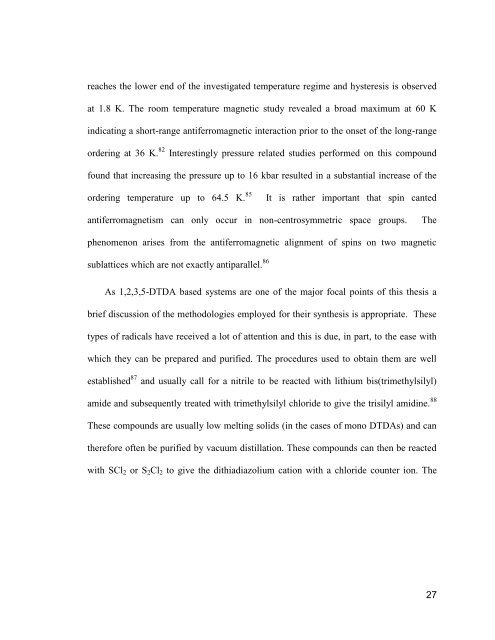 1,2,3-Dithiazolyl and 1,2,35-Dithiadiazolyl Radicals as Spin-Bearing ...