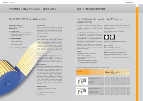 Product Range SYNCHROFLEX® Timing Belts - Power ...