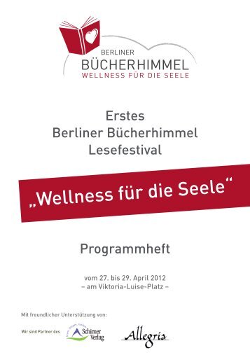 Erstes Berliner Bücherhimmel Lesefestival Programmheft