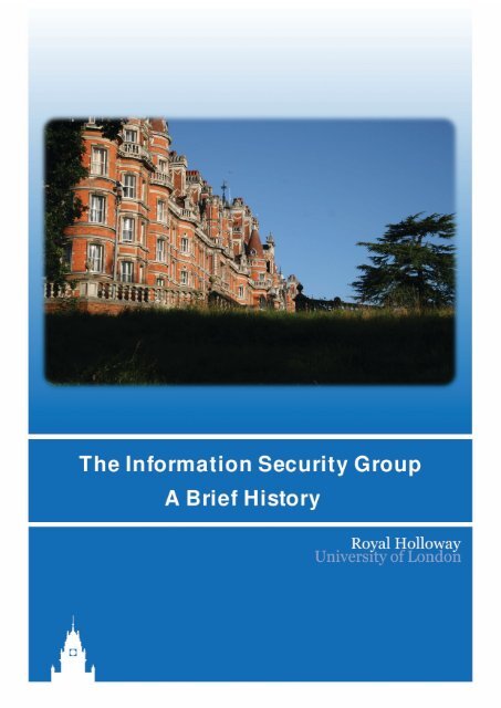 a short history of the ISG - Royal Holloway, University of London