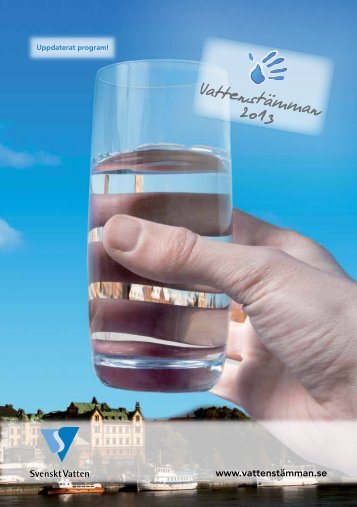 programmet fÃ¶r VattenstÃ¤mman 2013 - Svenskt Vatten