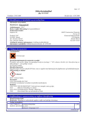 Protectosil CIT HMS - BASF Construction Chemicals