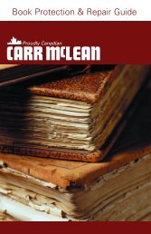 Book Protection & Repair Guide - CARR McLEAN