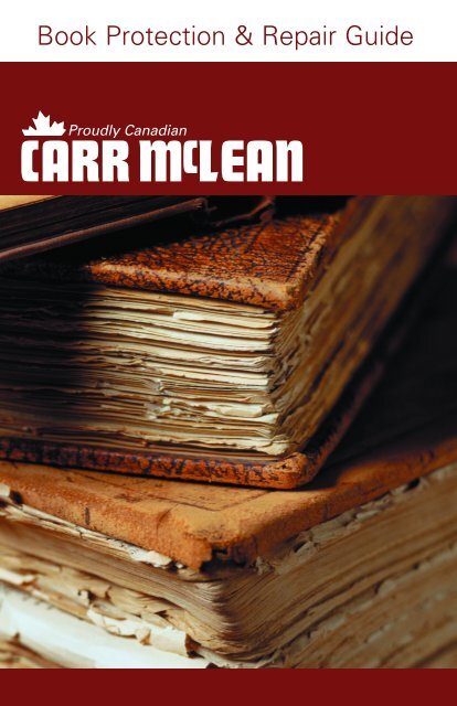 Book Protection & Repair Guide - CARR McLEAN