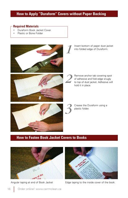 Book Protection & Repair Guide - CARR McLEAN