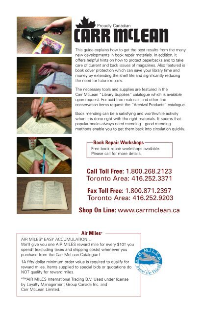 Book Protection & Repair Guide - CARR McLEAN